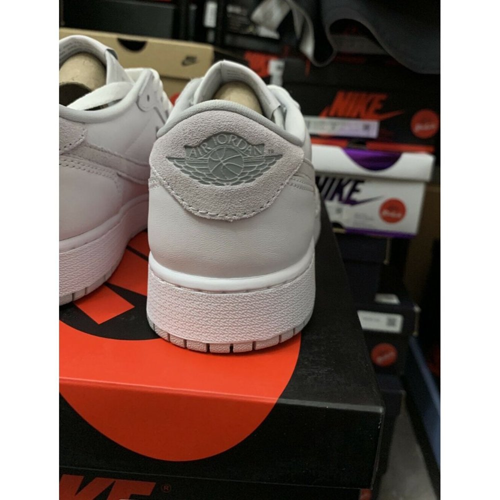 Nike Air Jordan 1 Low OG Neutral Grey White Shoes CZ0790-100 Men's Sizes - Picture 3 of 4